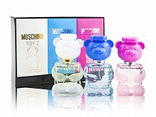 Парфюмерный набор Moschino Miniature Collection Toy 2/Toy 2 Bubble Gum EDT/Toy 2 Bubble Gum EDP 3x30 ml оптом в Астрахань 