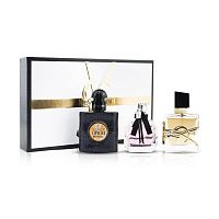 Парфюмерный набор Yves Saint Laurent Black Opium/Mon Paris/Libre 3x30 ml оптом в Астрахань 